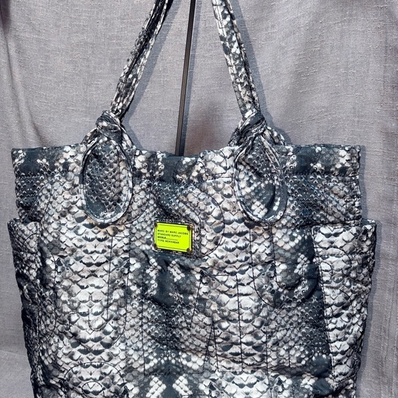 Marc Jacobs Handbags - Marc Jacobs Monochrome Snake Print Tote
